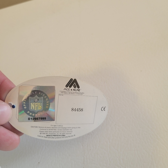 Vintage 1998 NFL Dolphins Bull Dog With Jacket Plush Toy NWT - Picture 9 of 9